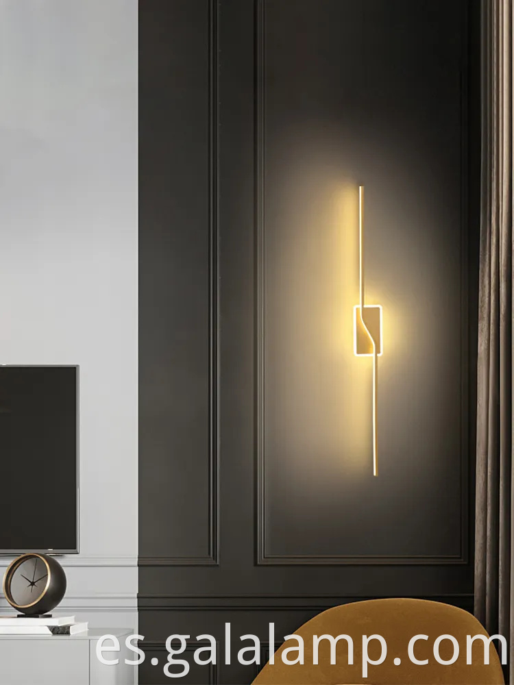 Elegante luz de pared nórdica para el dormitorio y el pasillo modernos